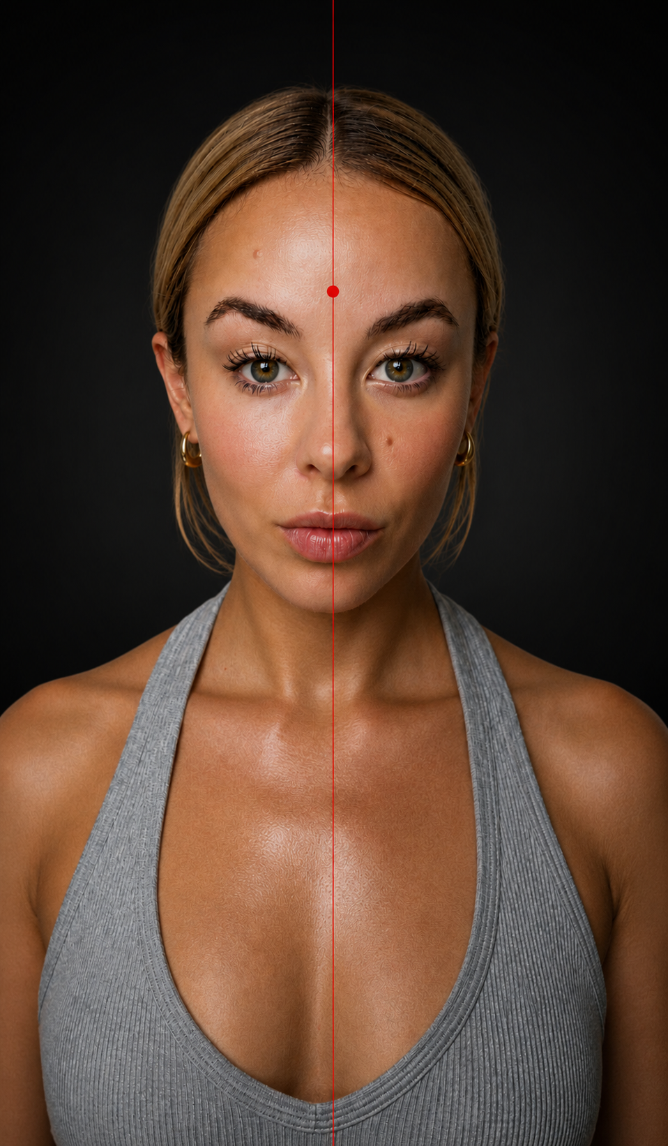 LUME Gua Sha one side treated comparison